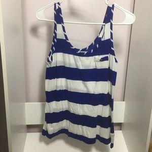 Gap blue and white striped tank w pocket size S PRICE DROP!